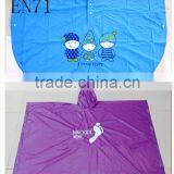 Custom Logo Kids Rain Poncho/cute Pvc Rain Poncho thumbnail-1