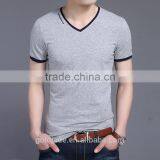 2017 New Summer Men's Leisure V-neck T-shirts With Short Sleeves thumbnail-4