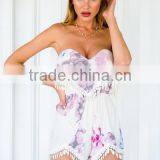 Woman Printing Romper and Playsuit New in Style Summer Beach Sexy Playsuit thumbnail-2