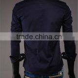 British Style Slim Fit Man Shirts Contrast Stripes Fashion Long Sleeve Mens Shirts thumbnail-5