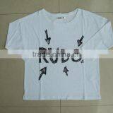 LadisT-Shirts.100%cotton Long Sleeve Prented T-shirt thumbnail-1