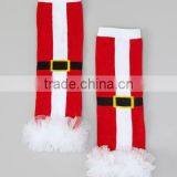 Baby Christmas Ruffled Cuff Leg Warmers, Baby Leg Warmers for Christmas thumbnail-1