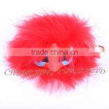 CX-R-48F New Arrival Fashion Fur Bag Charm Raccoon Fur Pom Keychain thumbnail-1