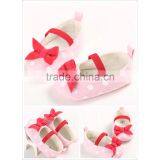 2017 Wholesale Price Lovly Cute Fancy Wedding Princess Baby Shoes With Big Bow thumbnail-5