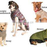 Cable Knit Grey Color Pet Apparel Accessories Dog Sweater thumbnail-4