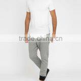 95% Cotton 5% Spandex Two Tones Loose Joggers thumbnail-4