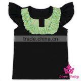 Formal Sleeveless Tops Wholesale Baby Sleeveless Shirts Ruffle Cap Sheeveless Top Wholesale Kids Tank Top thumbnail-3