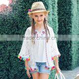 S60707B New Arrival Ethnic Style Girls Clothes Cotton Lace Long Sleeve Costume For Kids thumbnail-1
