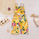 S33623W Cute Baby Rompers Summer Ruffled Flower Girl Long Pants Jumpsuit thumbnail-3