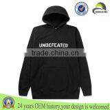 Men's fashion sports plain 100% polyester quality plain hoodies