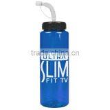 USA Made 32 oz Transparent Sports Bottle With Straw Lid - BPA/BPS-free, FDA Compliant and Comes With Your Logo thumbnail-6