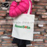 White Printed Canvas Bags Female Single Shopping Bags thumbnail-1
