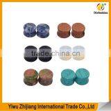 Natural Stone Ear Plugs Tunnels Saddle Expander Body Piercing Gauge thumbnail-2
