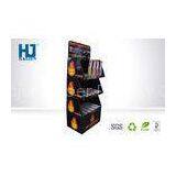 Popular Ladder - Shaped Clear Cosmetic Display Stand For Nail Polish Promotion