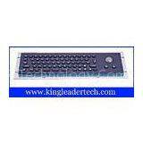 66 Keys Electroplated Black Small-sized Industrial Keyboard With Trackball MKB-66A-TB-MB thumbnail-1