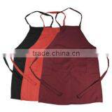 12sx12s Murata Air Jet Spun Polyester Bib Apron Spun Polyester Apron Adjustable Strap Bib Apron With Pencil Pockets