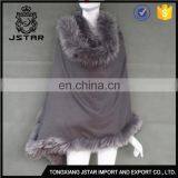 Xcellent Quality Rabbit Raccoon Poncho Pushmina Like Shawl Real Fur Stole thumbnail-3