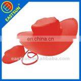 Cheap Hot Sale Fashionable Folding 190T Polyester Fabric Ladies Summer Hat With Pouch and Printing Logo for Advertising