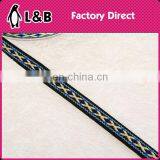 Elastic Flower Trimmings 1.3cm Ribbon Embroidered Trims Jacquard Ribbon Trim thumbnail-3