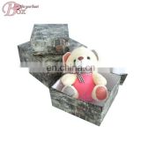 Hot Sale Cardboard Flower Clothing Storage Box Folded Paper Floded Hat Box