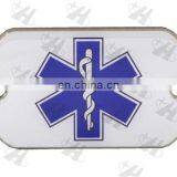 Custom Made "EMS" Epoxy Metal Charm in Wholesale Price