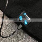 Custom Logo Blue-tooth Wool Knitted Beanie Hat for Men thumbnail-6