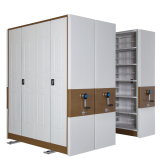 High Density Office Movable Filing Cabinet System, Mechanical Mobile Storage Shelving System thumbnail-5
