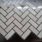Stylish Crema Marfil Herringbone Bathroom Wall Mosaic thumbnail-2
