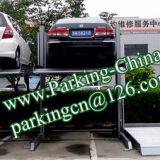 China Car Lifts, Parking Lift, Car Elevator, 2 Columns 2 Floors Stacker Car Lift Family Double Parking thumbnail-5