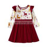 New Fashion Sister Brother Match Tops Santa Outfits Sets my Christmas Romper Deer Santa Outfits Kids Xmas Dresses thumbnail-4