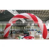 Hot Sale Candy Canes Arches Xmas Ornaments Cheap Christmas Archway Semicircle Inflatable Arch