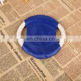 Customize LOGO Dog Training Bite Cotton Rope Round Flying Disc Dog Toys thumbnail-3
