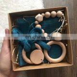 Baby Comforter Blanket Pacifier Clip Chain Set thumbnail-5