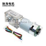 Chihai Motor CHW-GW4058-555 ABHL Hith Torque Max 95w DC 24V dc Worm Gear Motor With Encoder for Parking Lock thumbnail-4