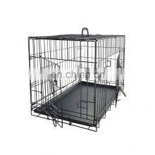 Wholesale Custom Small Collapsible Safe and Secure Dog Cage Stainless Steel Pet Cage Covered thumbnail-2