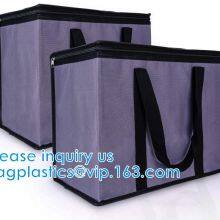 Reinforced Food Delivery Insulated Cooler Bag, Promotional Custom Recyclable Aluminum Foil Picnic Insulated Lunch thumbnail-2