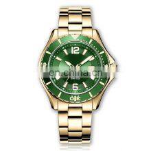 Green Men Stainless Steel Watch Gold Fashion Quartz Rotation Waterproof Dive Watches Top Brand Luxury Men Watch thumbnail-2