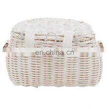 Hot Sale Mini Cuties Rattan Bag For Children Handicraft Kid Basket Bag Wicker Kids Bag Wholesale Supplier thumbnail-3