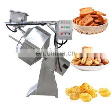 Double Drum Type Automatic Potato Chips Peanut Flavoring Machine For Feed Pellet