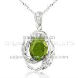 Wholesale Antique Gemstone Silver Pendant in Delecate Design thumbnail-1