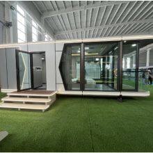 Luxury Space Capsule Container House Mobile Prefab Modular Apple Cabin Pod Home CAPSULE HOMES Movable Hotel With 2 Bedrooms thumbnail-4