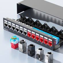 Enmane 4 6 8 Port Small Blank Patch Panel Surface Mount Box for Networking thumbnail-2