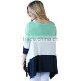 Designer Western Irregular Pastel Color Patchwork Colorblock Bohemian Women Lace Ladies Tops thumbnail-6