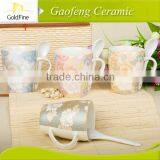 Plain White Porcelain Spoon Ceramic Mug thumbnail-1