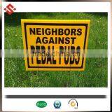 10"x30" Sign Wire H Stakes Coroplast Yard Signs thumbnail-1