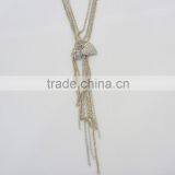 FASHION MULTI ROW HEART,FIREBALL LARIAT CHAIN NECKLACE thumbnail-2