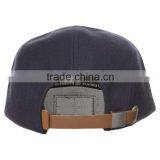 Leather Strap Closure Camping Hat / Made in Guangjia 5 Panel / Snapback Hat thumbnail-4