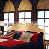 American White Wedding King Size Bed With Solid Wood Material AET-TX1N thumbnail-2