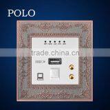 Hot Dedicated Famliy/hotel Multi-role Lan,USB Wireless Router Socket