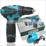12V Double Speed Li-ion Battery Industrail Grade Waterproof Electric Drill Charged Electric Drill,+1 Battery+1charger thumbnail-1